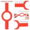 imageBaby Teething Toys  Sensory Chew Toys Oral Motor Tool for Kids  Teether to Relieve Teething Pain and Massage Gums  Food Grade ampamp Easy to Clean  Chew Toys for Special Needs Chewer Red1pc