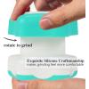 imageJohnbee Pill Crusher Pill Grinder Fine Powder Extremely Fine Storage Compartment Pill Crushers for Elderly Family and Pets Silicone Edges Grind Multiple Pills at Once  Cleaning Brush PurpleCyan