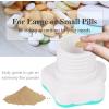 imageJohnbee Pill Crusher Pill Grinder Fine Powder Extremely Fine Storage Compartment Pill Crushers for Elderly Family and Pets Silicone Edges Grind Multiple Pills at Once  Cleaning Brush PurpleCyan