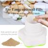 imageJohnbee Pill Crusher Pill Grinder Fine Powder Extremely Fine Storage Compartment Pill Crushers for Elderly Family and Pets Silicone Edges Grind Multiple Pills at Once  Cleaning Brush PurpleGreen