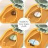 imagePill Cutter Splitter for Small and Tiny Pills  Pill Cutter 14  Accurately Cuts Multiple Pills  Easy Open Snap Button Detachable Nonslip VShaped Pad WrapAround Blade Guard Back Storage CyanBeige