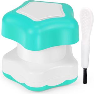 imageJohnbee Pill Crusher Pill Grinder Fine Powder Extremely Fine Storage Compartment Pill Crushers for Elderly Family and Pets Silicone Edges Grind Multiple Pills at Once  Cleaning Brush PurpleCyan
