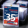 image:image25ct Magnetic Card Holder  35pt Hard Cases for Trading Cards Premium UV Protection Hard Plastic Card Protector Fits Standard 25X 35 Sports Baseball Football Cards Display amp Storage