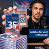 image:image25ct Magnetic Card Holder  35pt Hard Cases for Trading Cards Premium UV Protection Hard Plastic Card Protector Fits Standard 25X 35 Sports Baseball Football Cards Display amp Storage