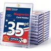 image:image25ct Magnetic Card Holder  35pt Hard Cases for Trading Cards Premium UV Protection Hard Plastic Card Protector Fits Standard 25X 35 Sports Baseball Football Cards Display amp Storage