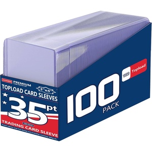 image:imageJohnBee Card Sleeves  3x4 Rigid Toploaders for Cards Hard Plastic Card Protectors Premium Trading Card Sleeves Fit for Sports Cards amp All Standard Trading Cards 100HardSleeves100SoftSleeves100 Hard Sleeves  0 Soft Sleeves