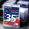 image:image100ct Magnetic Card Holder  35pt Hard Cases for Trading Cards  Premium UV Protection Rigid Card Protector Fits 25X 35 Sports Baseball Football Cards Collection Display amp Storage