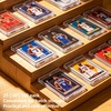 image:image100ct Magnetic Card Holder  35pt Hard Cases for Trading Cards  Premium UV Protection Rigid Card Protector Fits 25X 35 Sports Baseball Football Cards Collection Display amp Storage